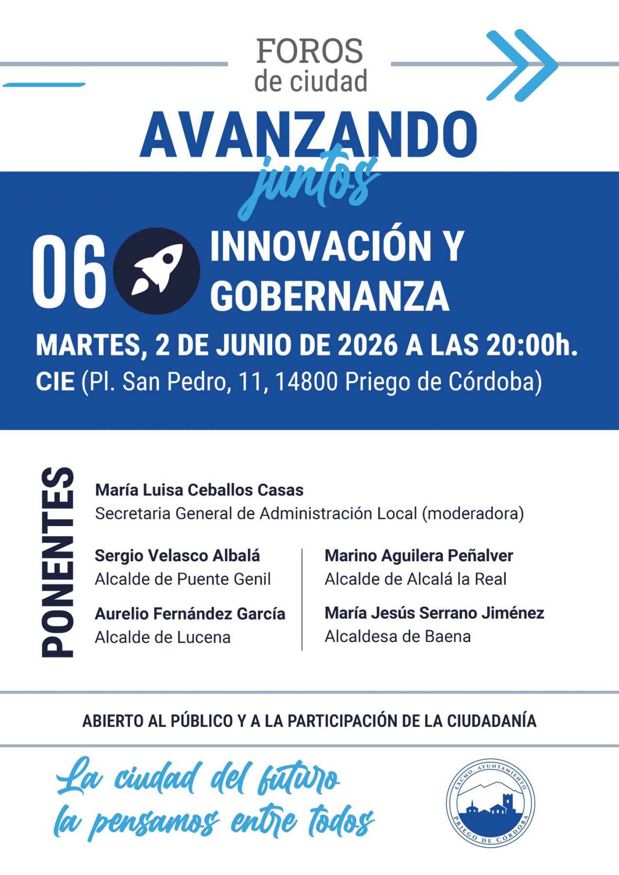 Cartel del foro ciudadano.