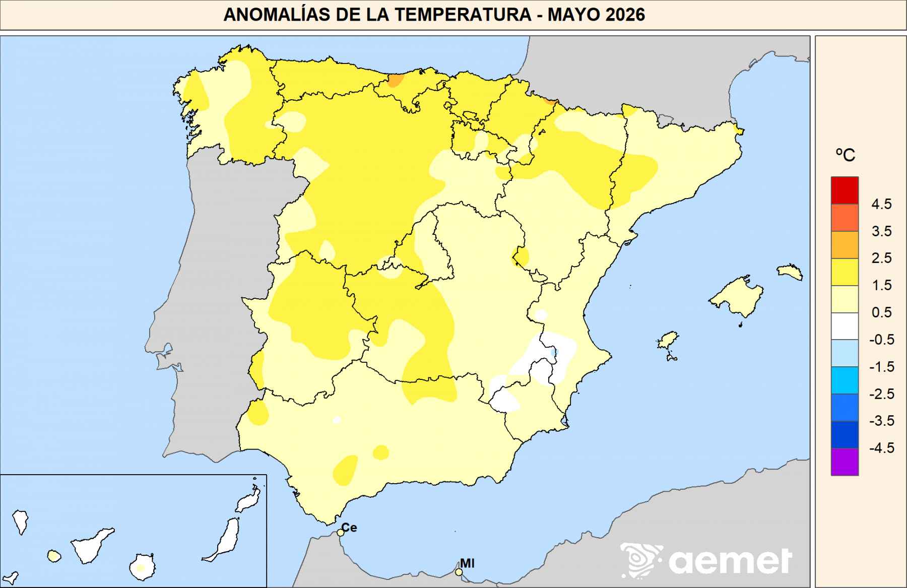 Mayo de 2026 fue muy cálido y seco en España, según el balance climático de AEMET