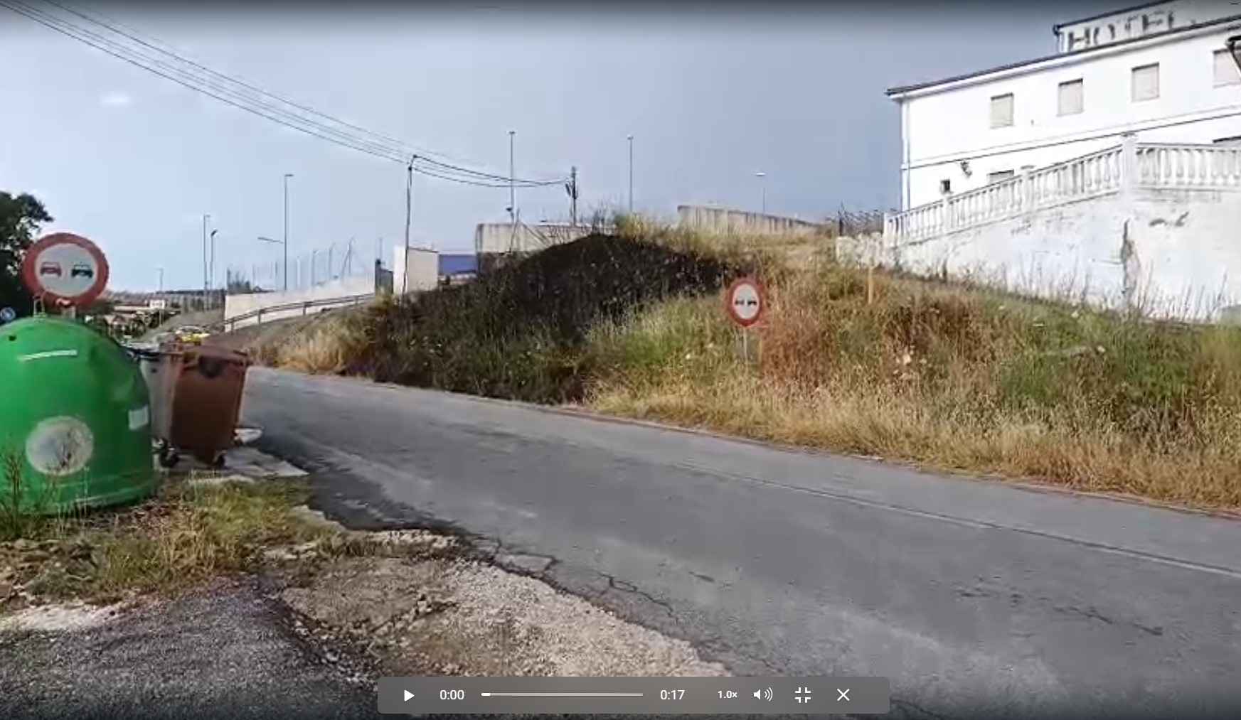 Lugar donde se produjo el impacto del rayo.