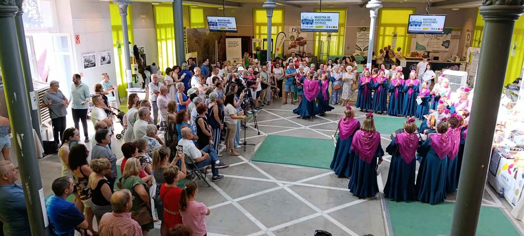 Imagen del Pabellón de las Artes durante la apertura de la muestra.