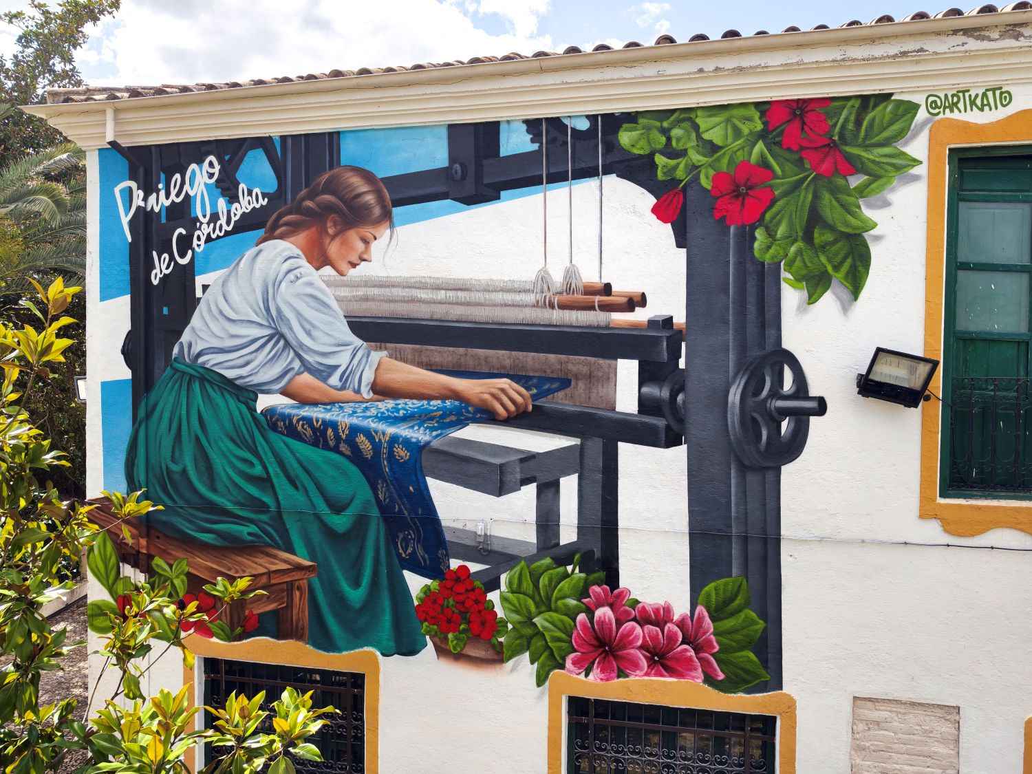 Imagen del mural ubicado en Priego de Córdoba.