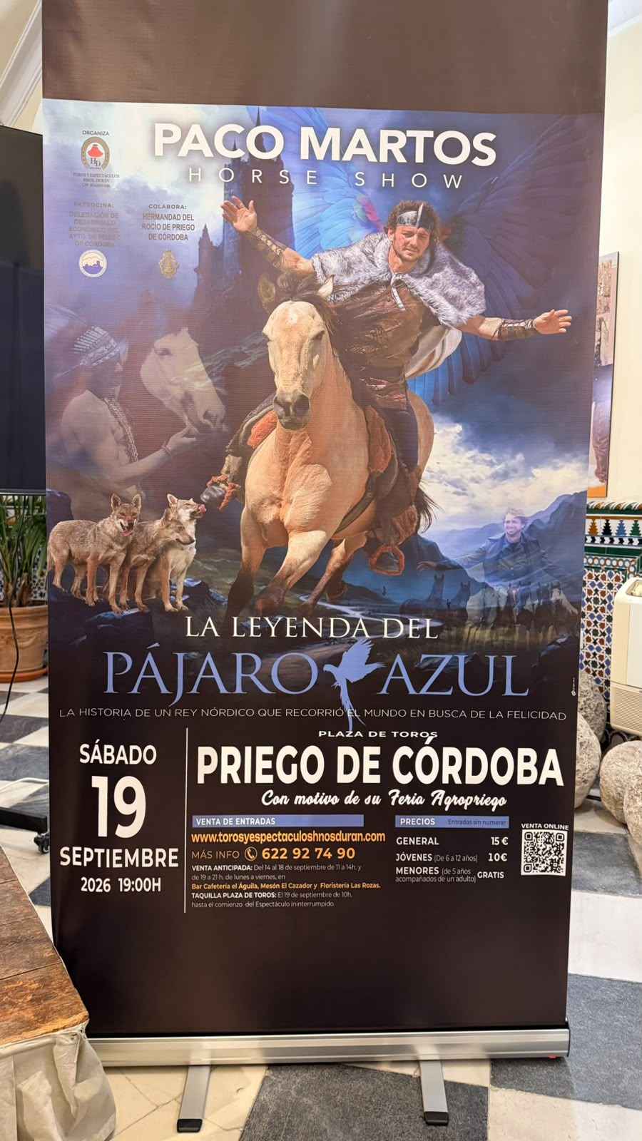 Cartel del espectáculo ecuestre.