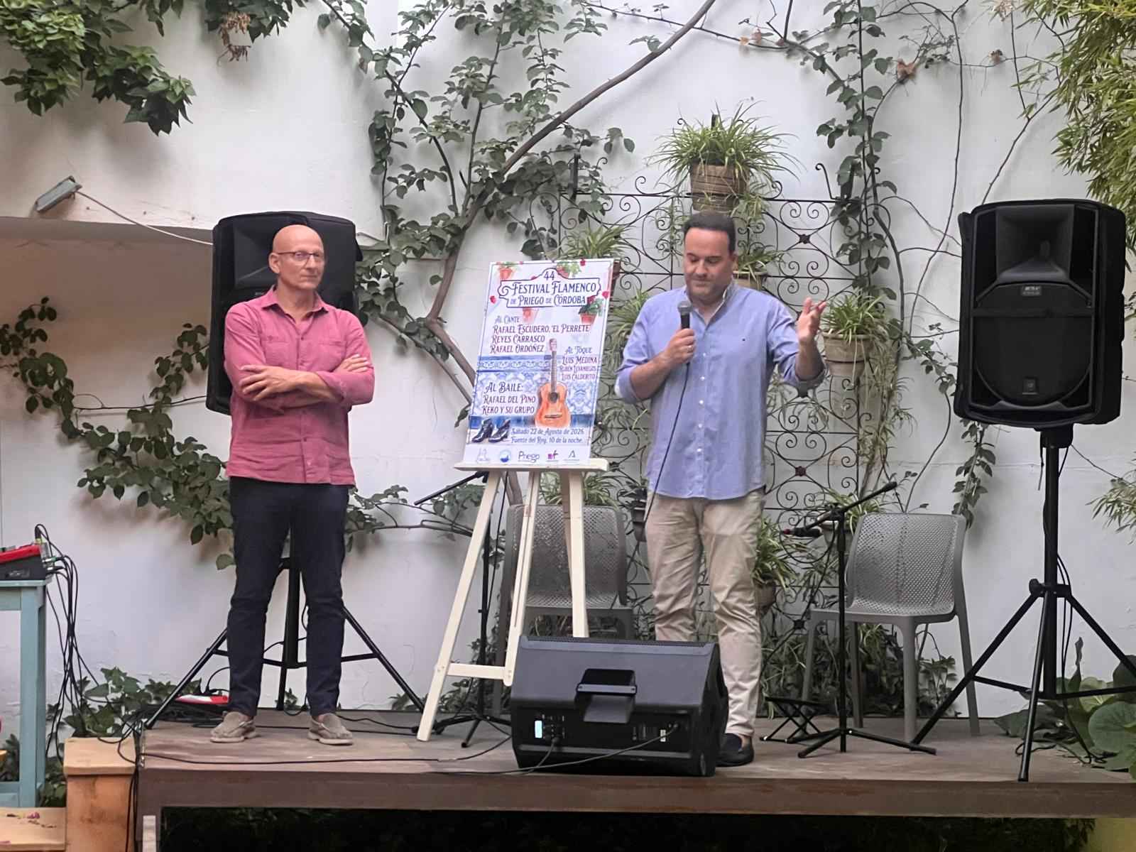 Imagen de la presentación del festival flamenco prieguense.