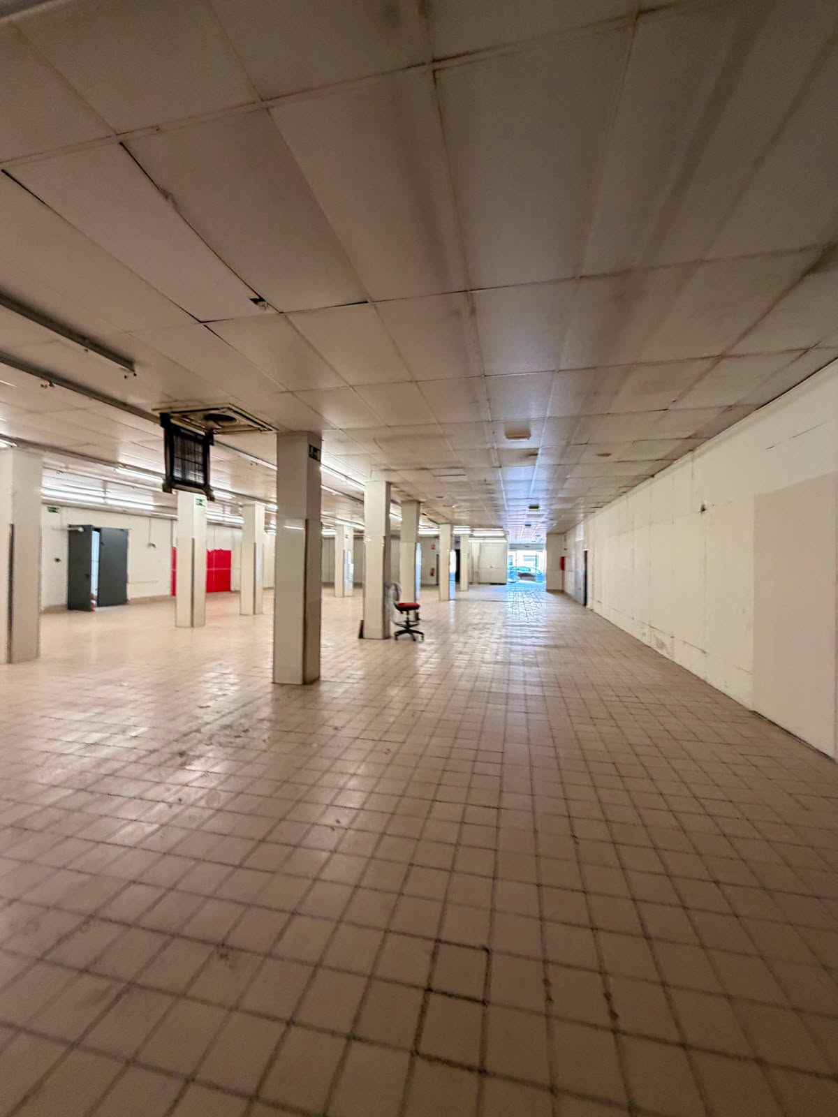 Vista del espacio que se destinará a aparcamiento.