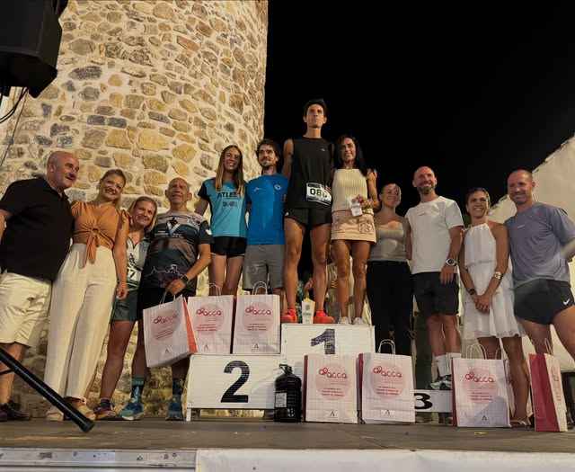 Podio de la prueba reina.