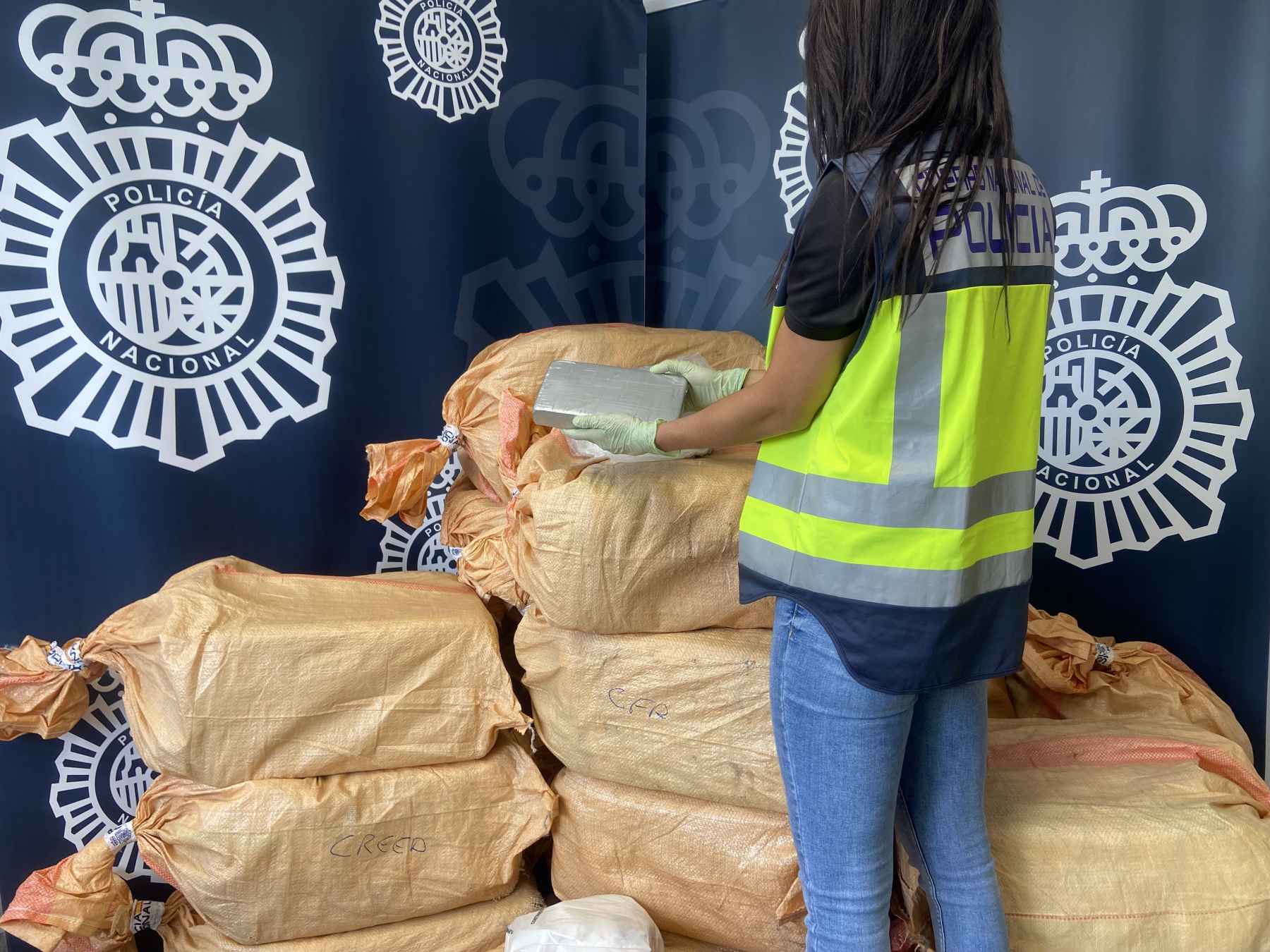 La Policía Nacional intercepta en la A-66 un vehículo con más de media tonelada de cocaína.
