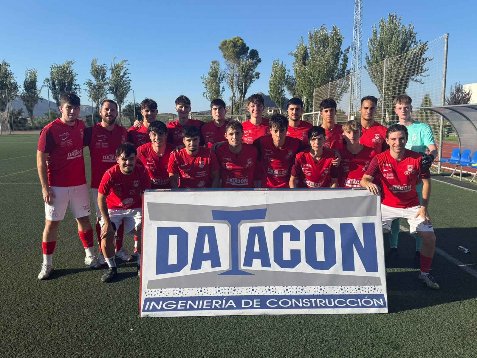 Formación del equipo prieguense en el primer partido de pretemporada.