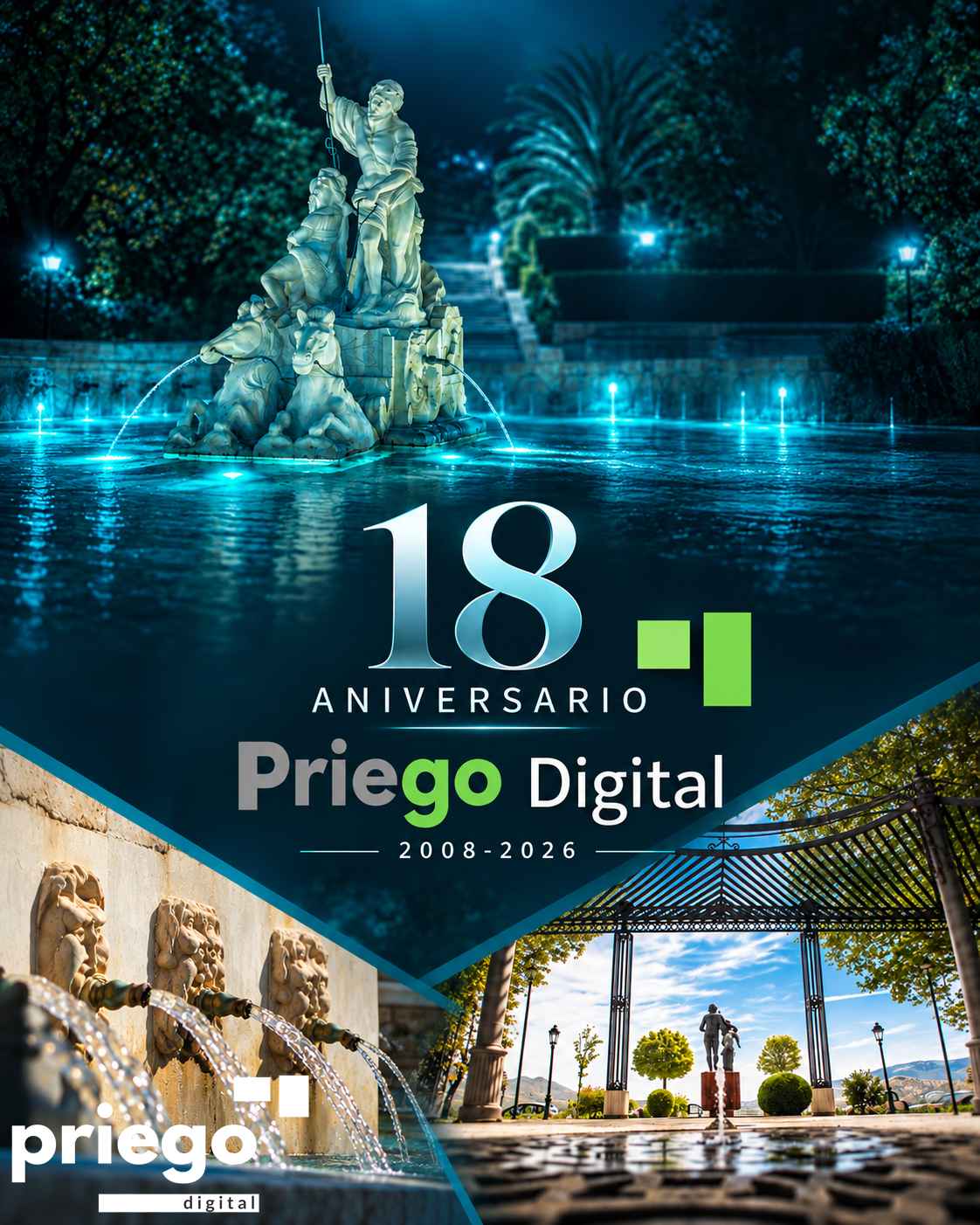 Priego Digital cumple 18 años. Nació digital, creció con Priego y sigue contando su historia al mundo.