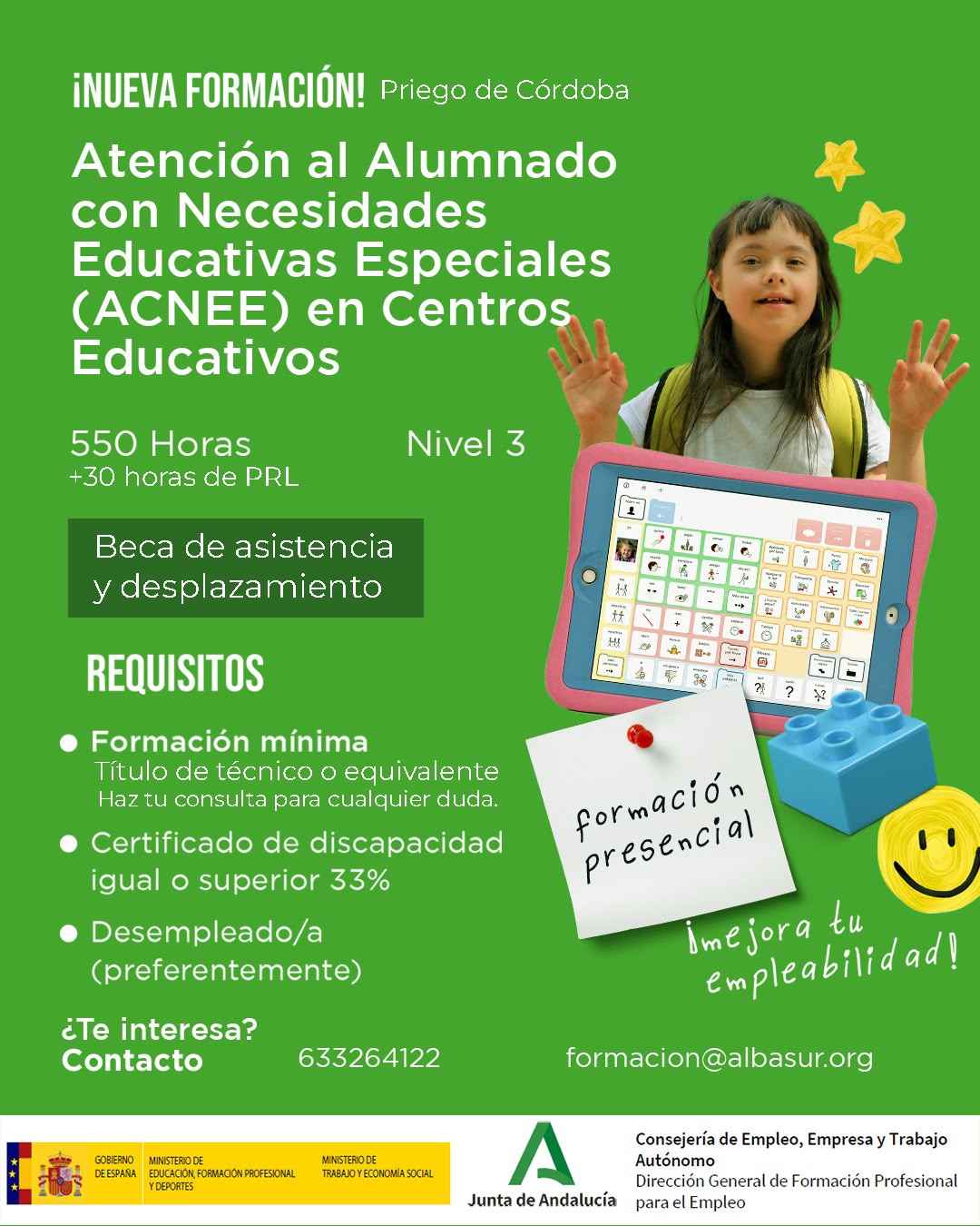 Cartel de uno de los cursos.