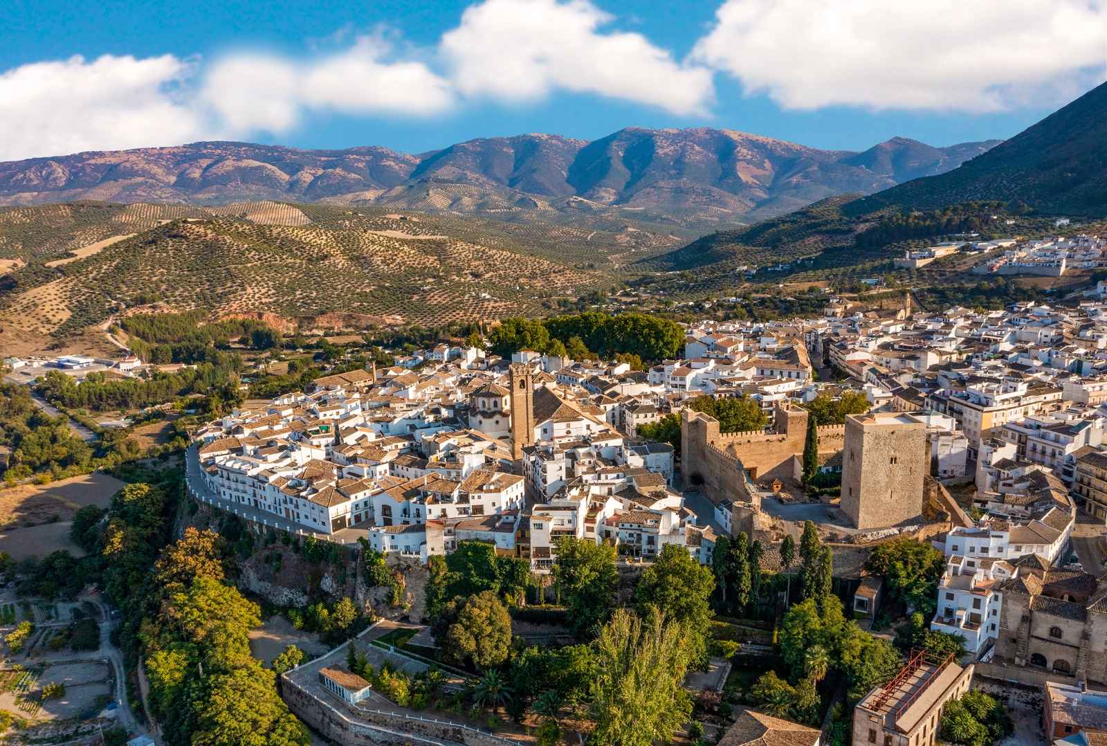 Vista aérea del Balcón del Adarve.