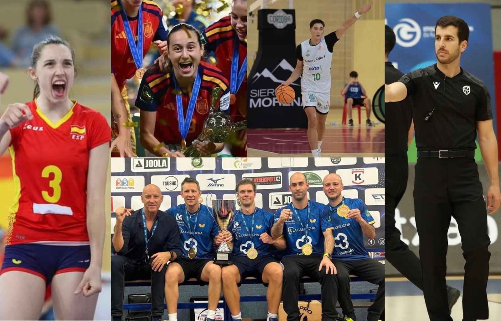 Algunos de los premiados en la XXVI Gala del Deporte de Onda Cero Córdoba.