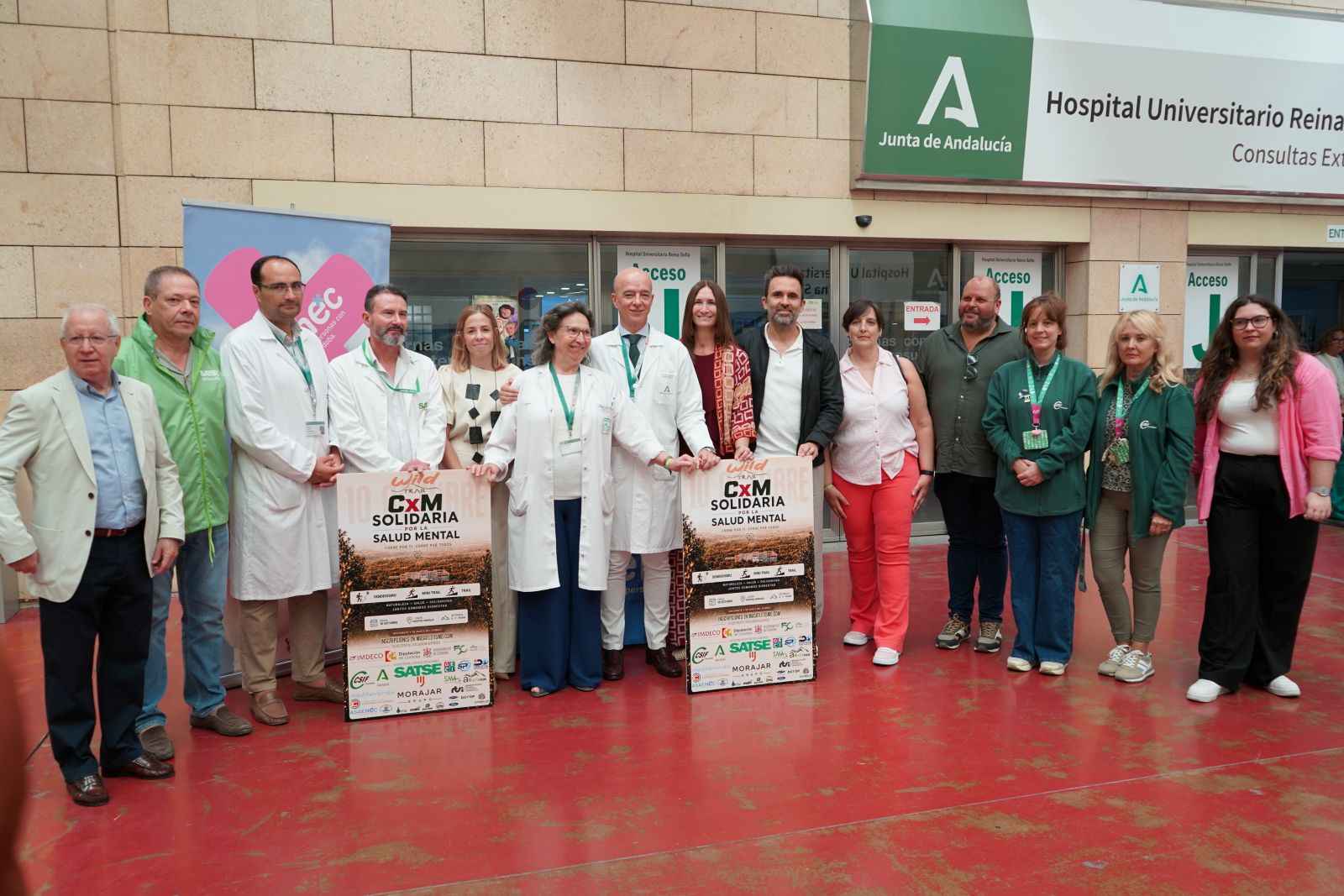 Presentación de la carrera "Solidarios con la Salud Mental" en el Hospital Reina Sofía.
