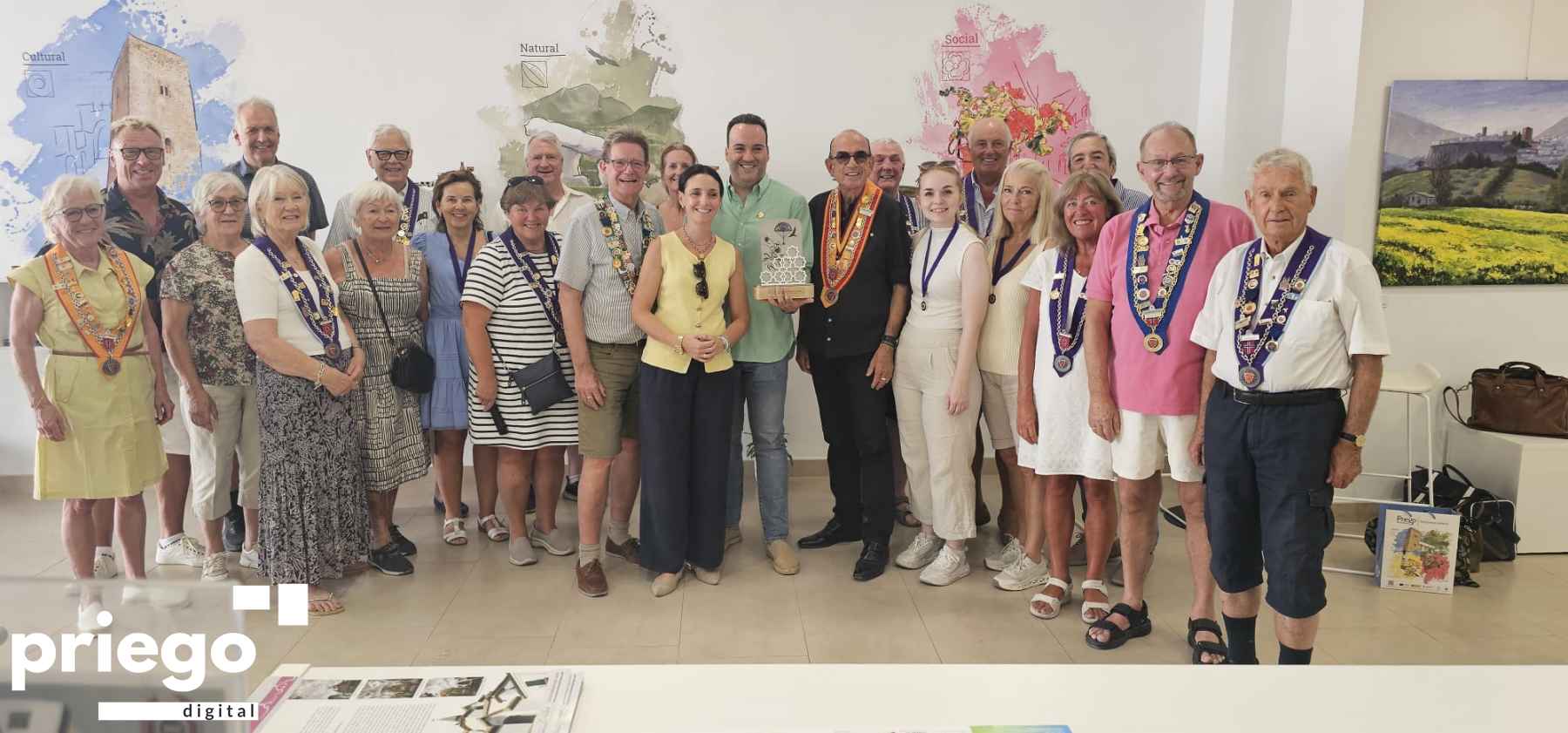 Delegación del Bailliage de Bergen de la Chaîne des Rôtisseurs en Priego.