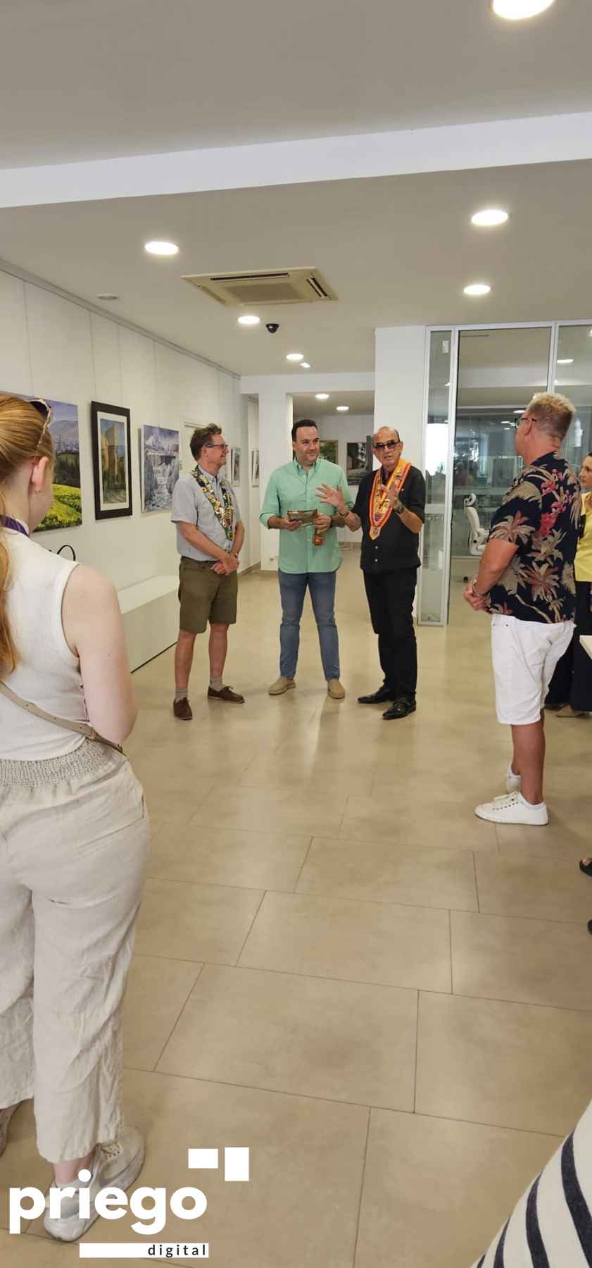 Recepción a la delegación noruega en la Oficina de Turismo.