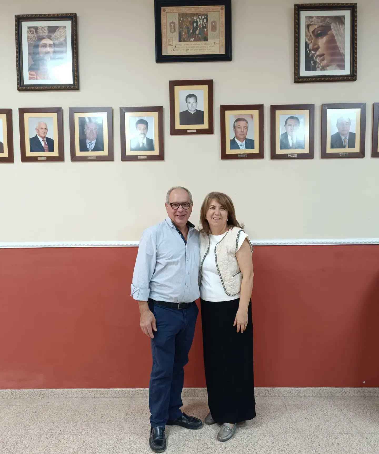 María del Carmen Montes Jiménez, en la Casa Hermandad de La Pollinica.