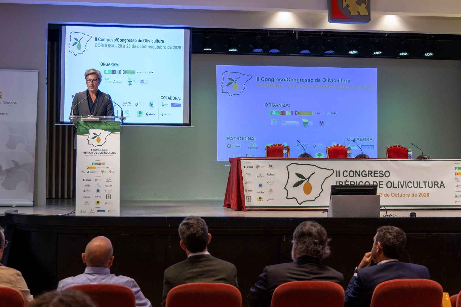 Inauguración del II Congreso Ibérico de Olivicultura en el Palacio de la Merced.