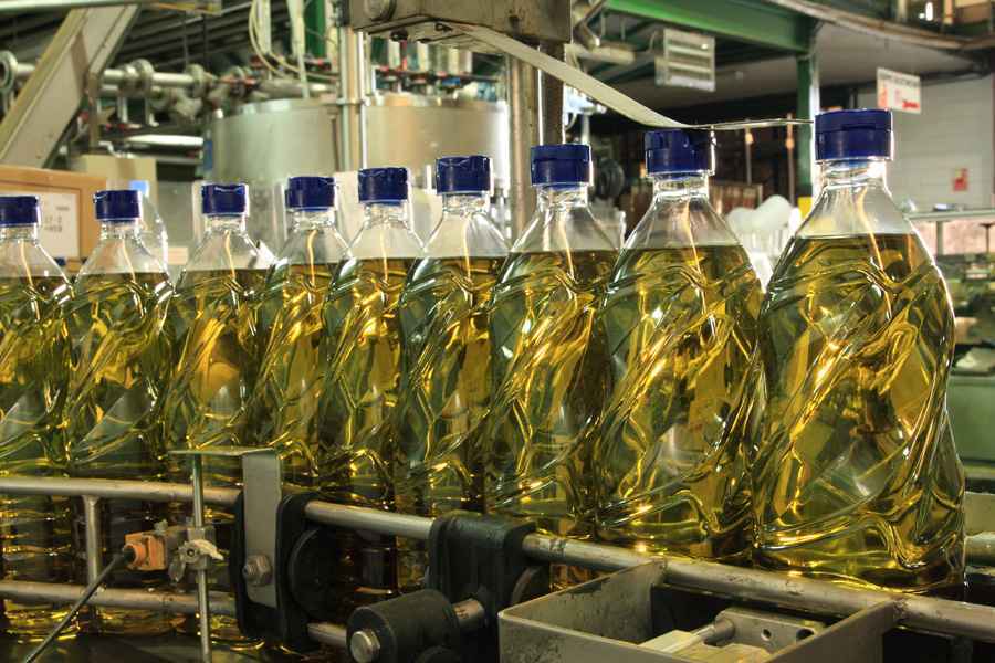 Envasado de aceite de oliva.