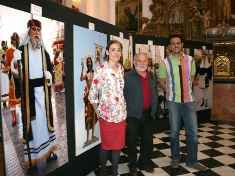 Pérez, Téllez y Lara durante la visita a la exposición. (Foto: Cedida)
