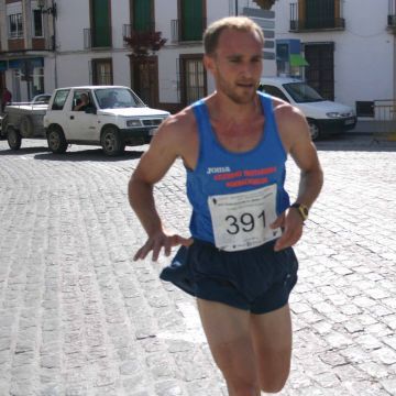 Rafael Bermúdez durante la carrera celebrada este domingo. (Foto: Antonio J. Sobrados)