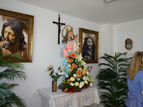 Efigie de María Auxiliadora bendecida el pasado sábado. (Foto: R. Cobo)