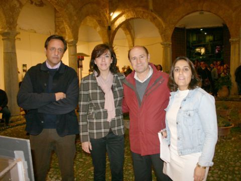 Ibáñez, Ceballos, Cabello de Alba y Jurado esta noche en las Carnicerías Reales. (Foto: R.Cobo)