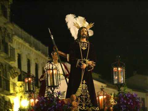 Jesús Preso durante su desfile procesional. (Foto: Carmen Cobos)