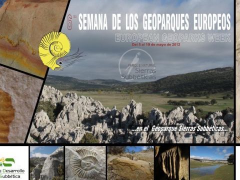 Cartel de la VI la Semana de los Geoparques Europeos. 