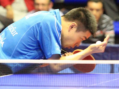 Shuai Lin en el primer partido como jugador del CajaSur Priego. (Foto: Cedida)