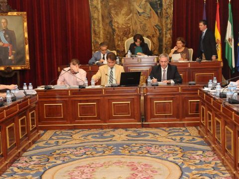 Panorámica de la sesión plenaria celebrada hoy en el Palacio de la Merced. (Foto: Cedida)