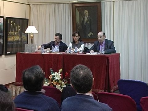 José Luis Casas, María Luisa Ceballos y Francisco Durán durante el acto celebrado el pasado viernes. (Foto: Telepriego)