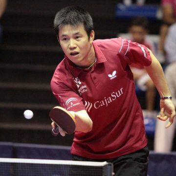 El asiático Shi Wei Dong en su primer partido con el CajaSur. (Foto; Cedida)