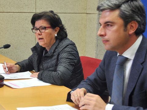 Sánchez y Lorite durante su comparecencia ante los medios. (Foto: Cedida)