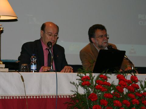 Francisco Durán y José Luis Casas durante su intervención esta mañana. (Foto: R. Cobo)