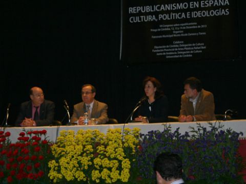 Durán, Forcada, Ceballos y Casas durante la clausura del congreso. (Foto: R. Cobo)