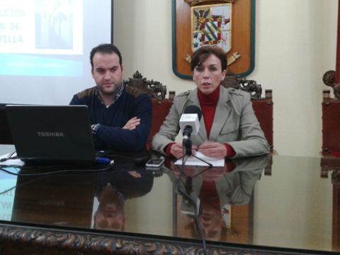 Juan Ramón Valdivia y María Luisa Ceballos, esta mañana durante la rueda de prensa. (Foto: R. Cobo)