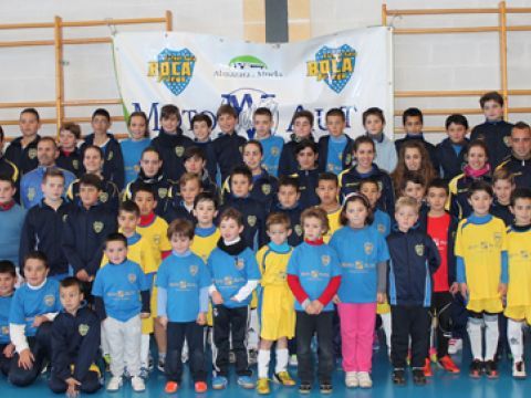 Participantes en la Escuela Deportiva del Boca F.S. de la presente temporada. (Foto: Cedida)