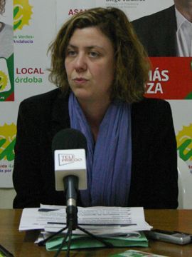 Alba Doblas, parlamentaria andaluza por IULV-CA. (Foto: R. Cobo) 