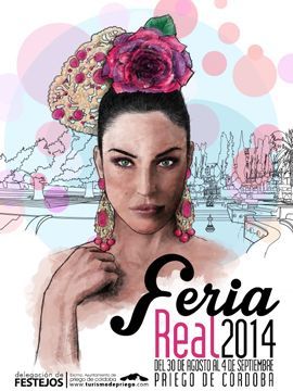 Cartel anunciador de la presente edición de la Feria Real, realizado por Manuel Bermúdez. (Foto: Cedida)